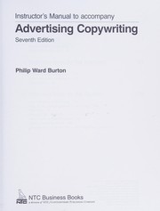 Cover of: Instructor's manual to accompany Advertising copywriting