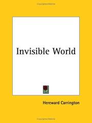 Cover of: Invisible World