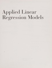 Cover of: Applied Linear Regression Models