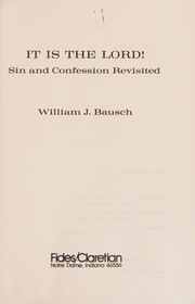 Cover of: It is the Lord!: Sin and confession revisited