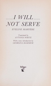 Cover of: I will not serve