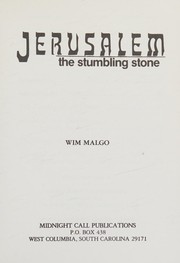 Cover of: Jerusalem: The Stumbling Stone