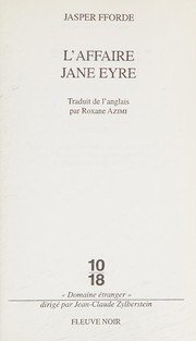 Cover of: L'affaire Jane Eyre (Thursday Next vol. 1)