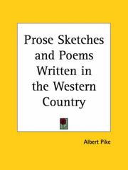 Cover of: Prose Sketches and Poems Written in the Western Country