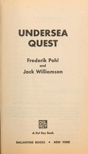 Cover of: Undersea Quest