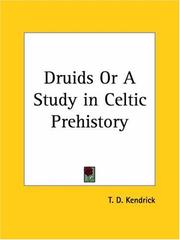 Cover of: Druids or A Study in Celtic Prehistory