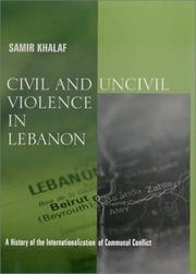 Cover of: Civil and Uncivil Violence