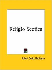 Cover of: Religio Scotica