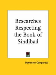 Cover of: Researches Respecting the Book of Sindibad