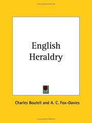 Cover of: English Heraldry by Charles Boutell