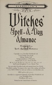 Cover of: Llewellyn's 2018 Witches' Spell-A-Day Almanac: Holidays and Lore, Spells, Rituals and Meditations