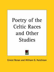 Cover of: Poetry of the Celtic Races and Other Studies