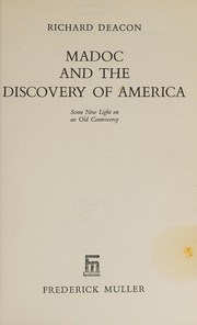 Cover of: Madoc & the Discovery of America