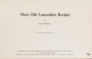 Cover of: More old Lancashire recipes