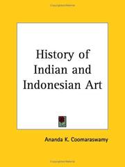 Cover of: History of Indian and Indonesian Art