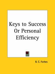 Cover of: Keys to Success or Personal Efficiency