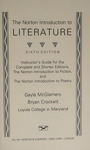 Cover of: Norton Introduction to Literature