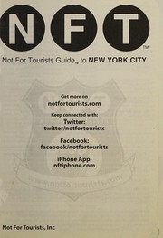 Cover of: Not for Tourists Guide to New York City, 12th Edition