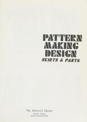 Cover of: Pattern making design