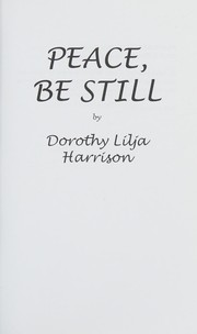 Cover of: Peace, Be Still
