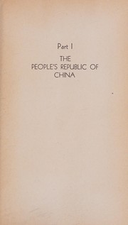 Cover of: The People's Republic of China