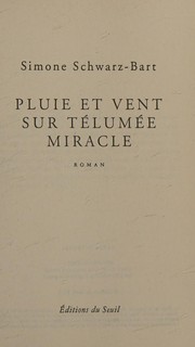 Cover of: Pluie Et Vent Sur Telumee Miracle