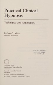 Cover of: Practical clinical hypnosis: techniques and applications