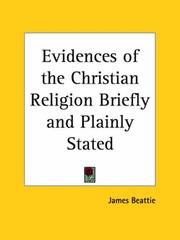 Cover of: Evidences of the Christian Religion Briefly and Plainly Stated