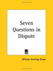 Cover of: Seven Questions in Dispute