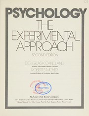 Cover of: Psychology: the experimental approach