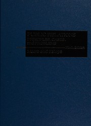 Cover of: Public relations, principles, cases, and problems