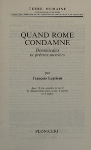 Quand Rome condamne by François Leprieur