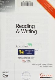 Cover of: Reading and Writing (English for Academic Study) by John Slaght