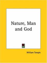 Cover of: Nature, Man and God