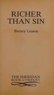 Cover of: RICHER THAN SIN.