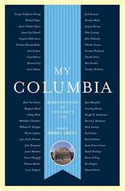Cover of: My Columbia: Reminiscences of University Life (A Columbia University Publication)