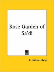 Cover of: Rose Garden of Sa'di