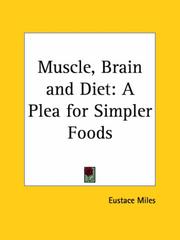 Cover of: Muscle, Brain and Diet: A Plea for Simpler Foods