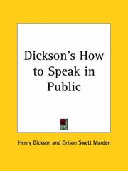Dickson's How to speak in public by Henry Dickson