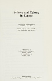Cover of: Science and culture in Europe