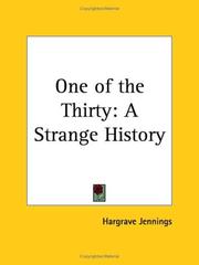 Cover of: One of the Thirty by Hargrave Jennings
