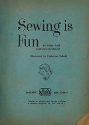 Cover of: Sewing is fun.