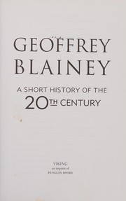 Cover of: Short History of the Twentieth Century
