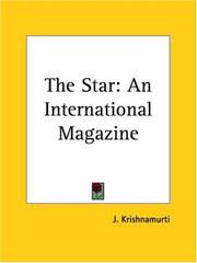 Cover of: The Star: An International Magazine