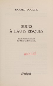 Cover of: Soins a Hauts Risques