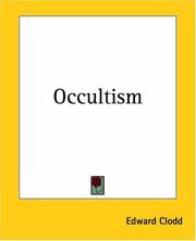 Cover of: Occultism