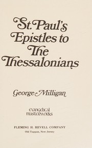 Cover of: St. Paul's epistles to the Thessalonians