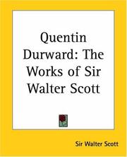 Cover of: Quentin Durward by Sir Walter Scott