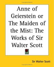 Cover of: Anne Of Geierstein Or The Maiden Of The Mist by Sir Walter Scott