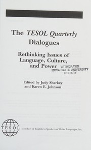 Cover of: Tesol Quarterly Dialogues: Rethinking Issues Of Language, Culture, And Power